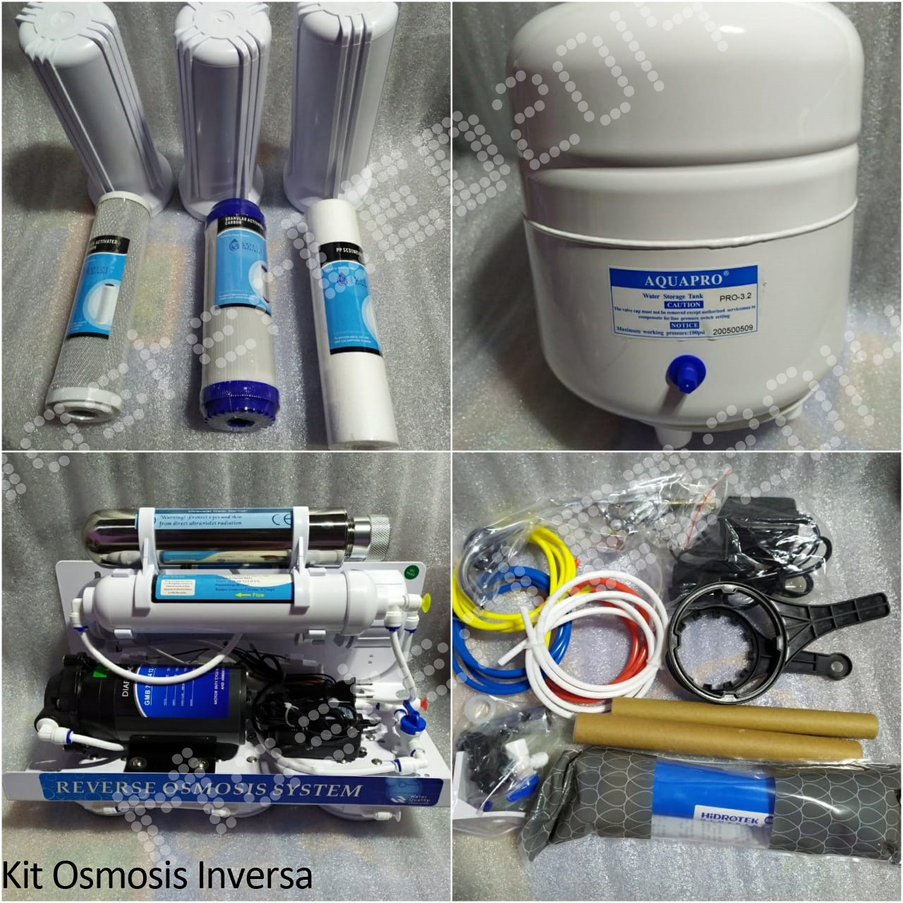 Filtro Osmosis Inversa 6 Etapas 75gpd Lampara Uv + Equipo